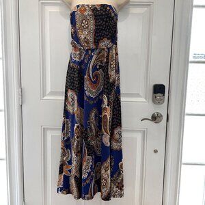 Strapless Print Dress by Win Win
